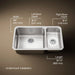 KOHLER K-3174 Undertone 31-1/2" undermount double-bowl kitchen sink, stainless steel - view 5