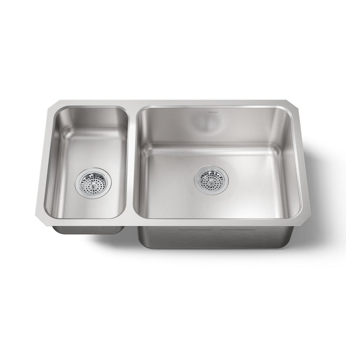 KOHLER K-3174-L Undertone 31-1/2" undermount double-bowl kitchen sink