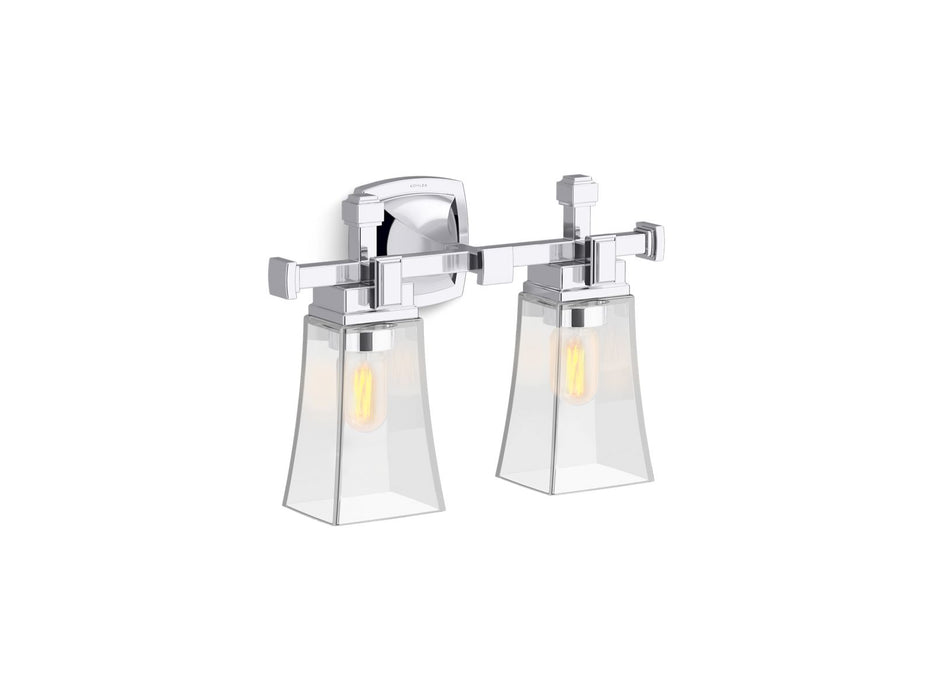 KOHLER K-31756-SC02 Riff Two-light sconce, polished chrome - view 2