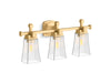 KOHLER K-31757-SC03 Riff Three-light sconce, brushed moderne brass - view 2