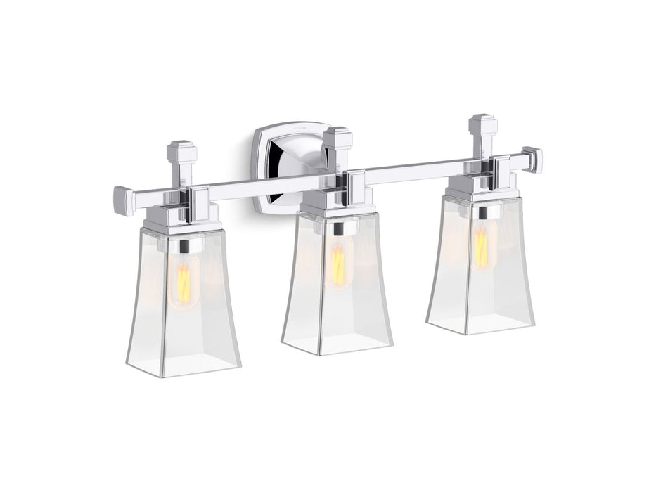 KOHLER K-31757-SC03 Riff Three-light sconce, polished chrome - view 2