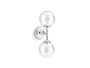 KOHLER K-31762-SC02 Bellera Two-light sconce, polished chrome