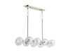 KOHLER K-31766-CH10 Bellera 38" linear chandelier, polished nickel