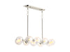KOHLER K-31766-CH10 Bellera 38" linear chandelier, polished nickel - view 2