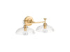 KOHLER K-31769-SC02 Tone Two-light sconce, brushed moderne brass