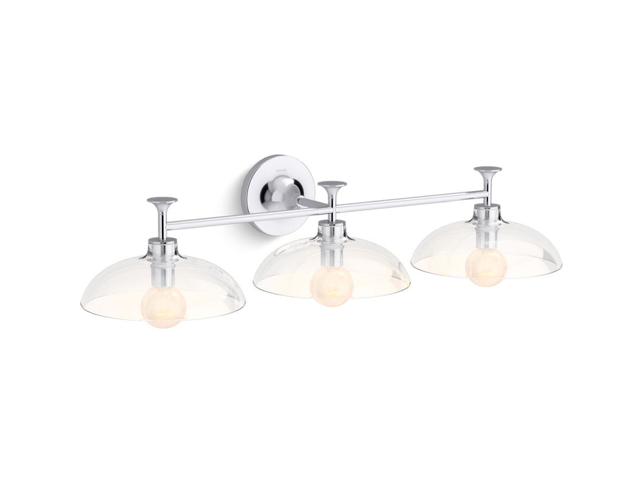KOHLER K-31770-SC03 Tone Three-light sconce, polished chrome - view 2