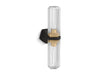 KOHLER K-31777-SC02 Occasion Two-light sconce, black with brass trim