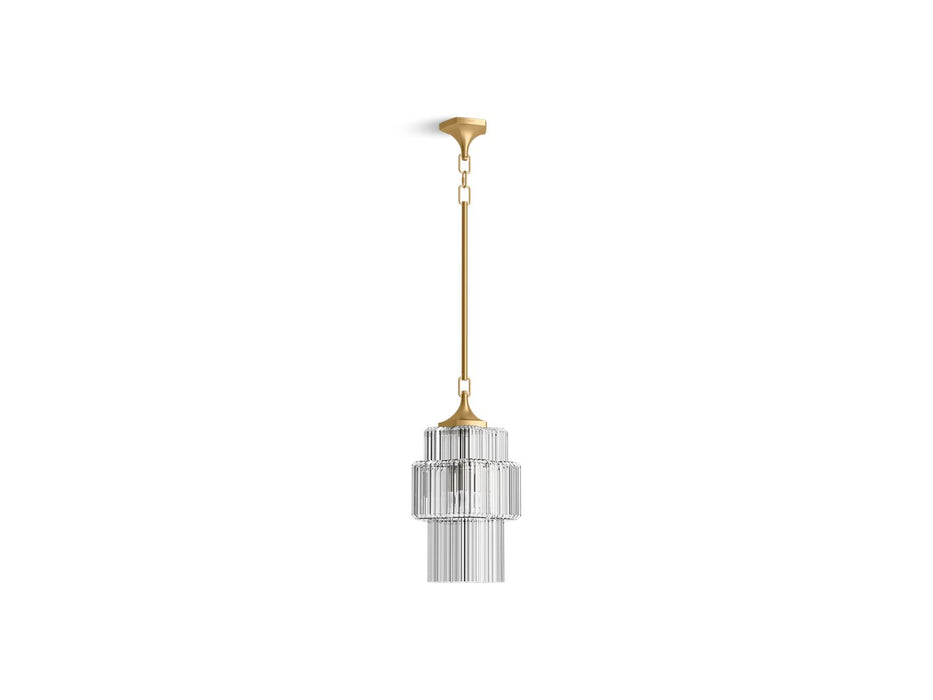 KOHLER K-31781-PE03 Occasion 12" pendant, brushed moderne brass