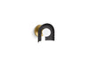 KOHLER K-31782-SC01 Jabot One-light sconce, black with brass trim
