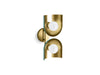 KOHLER K-31783-SC02 Jabot Two-light sconce, jade w brushed moderne brass accents