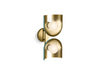 KOHLER K-31783-SC02 Jabot Two-light sconce, jade w brushed moderne brass accents - view 2
