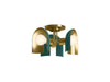 KOHLER K-31786-FM03 Jabot 3-13/16" flush-mount, jade w brushed moderne brass accents - view 2