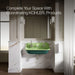 KOHLER K-3200-PAT Brockway 36" wall-mount utility sink, teal exterior with fresh green interior - view 5