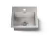 KOHLER K-32027-1 Vault 15" top-/undermount single-bowl bar sink, stainless steel