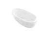 KOHLER K-32131 Landshapes 69-1/2" x 34-1/2" freestanding bath, honed white