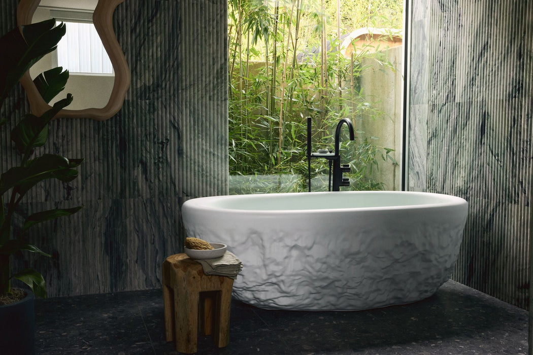 KOHLER K-32131 Landshapes 69-1/2" x 34-1/2" freestanding bath, honed white - view 3