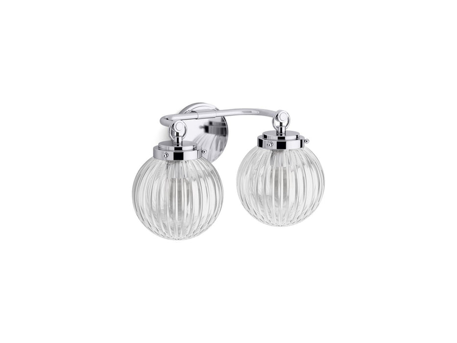 KOHLER K-32253-SC02 Embra by Studio McGee Two-light sconce, polished chrome