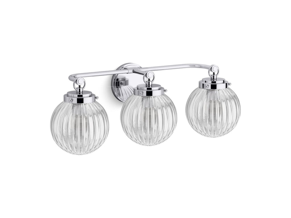 KOHLER K-32254-SC03 Embra by Studio McGee Three-light sconce, polished chrome