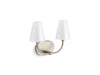 KOHLER K-32256-SC02 Kernen by Studio McGee Two-light sconce, brushed nickel