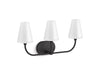 KOHLER K-32257-SC03 Kernen by Studio McGee Three-light sconce, matte black