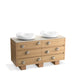 KOHLER K-32299 Landshapes 60" bathroom vanity cabinet, stratified oak - view 2