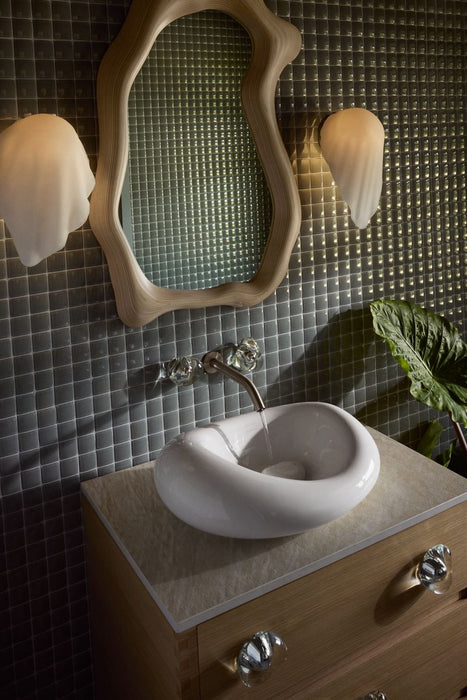 KOHLER K-32300-0 K-32300 Landshapes 21-1/2" Oval Vessel Bathroom Sink, No Overflow, white - view 3