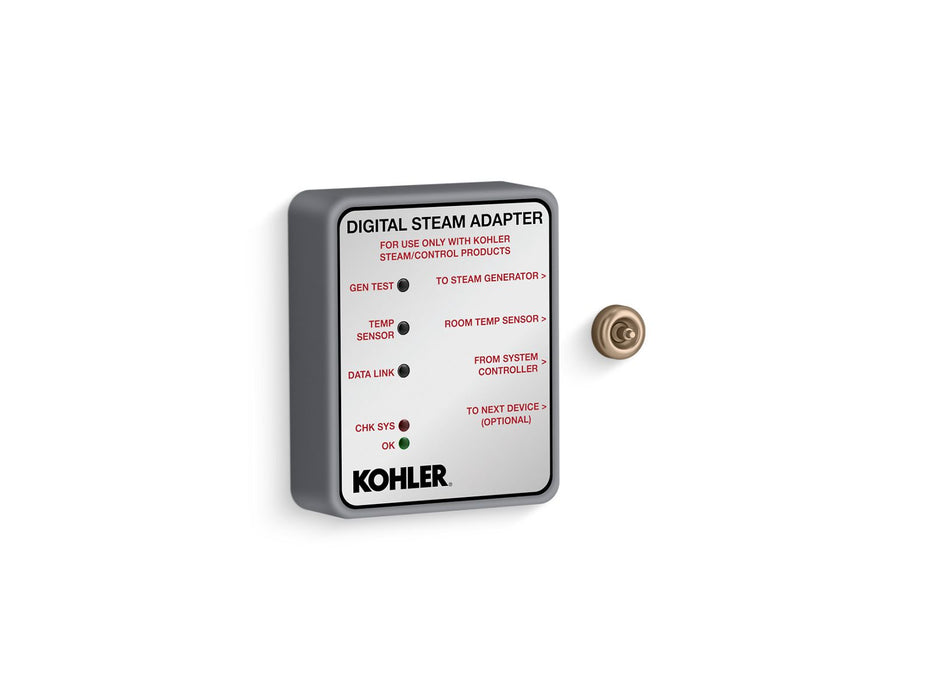 KOHLER K-32311 Invigoration Digital steam adapter, vibrant brushed bronze