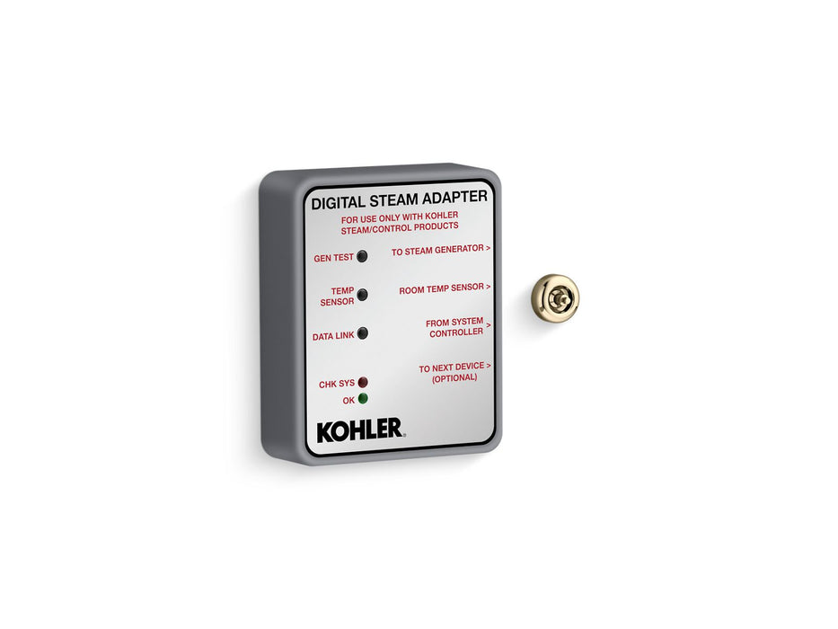 KOHLER K-32311 Invigoration Digital steam adapter, vibrant french gold