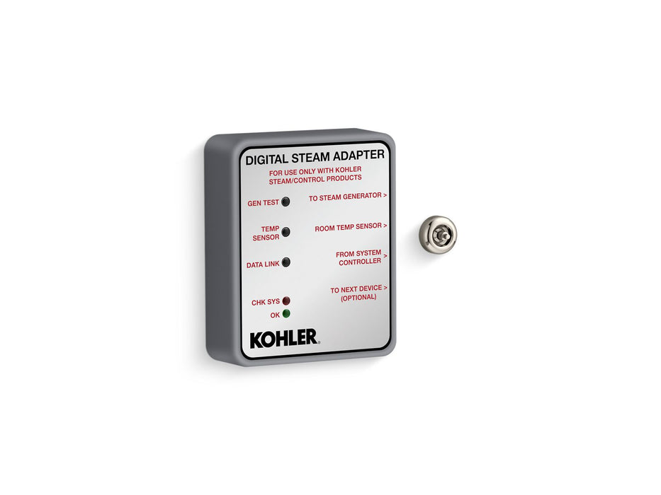 KOHLER K-32311 Invigoration Digital steam adapter, vibrant polished nickel