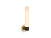 KOHLER K-32375-SC01 Purist One-light sconce, black with brass trim - view 2