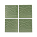 KOHLER K-32576 Landshapes 4" x 4" Feature Tile produced by the KOHLER WasteLAB, dark celadon - view 4