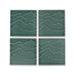 KOHLER K-32576 Landshapes 4" x 4" Feature Tile produced by the KOHLER WasteLAB, deep teal - view 4