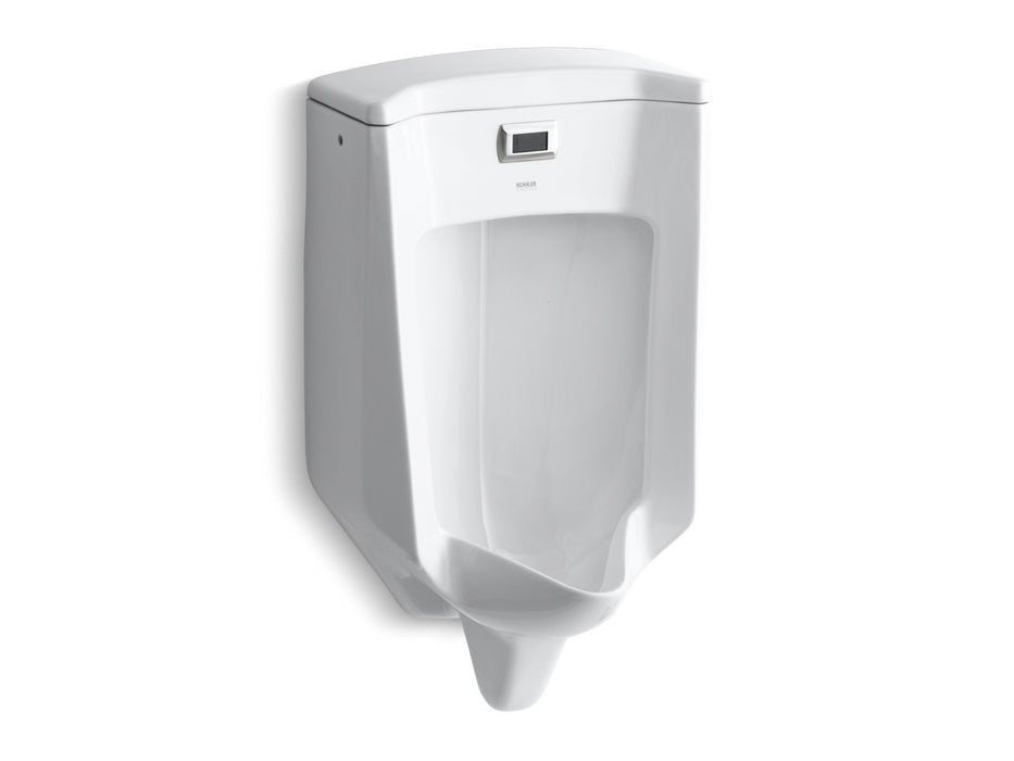 KOHLER K-32590 Bardon Wall-hung rear-spud touchless urinal, 0.5 gpf