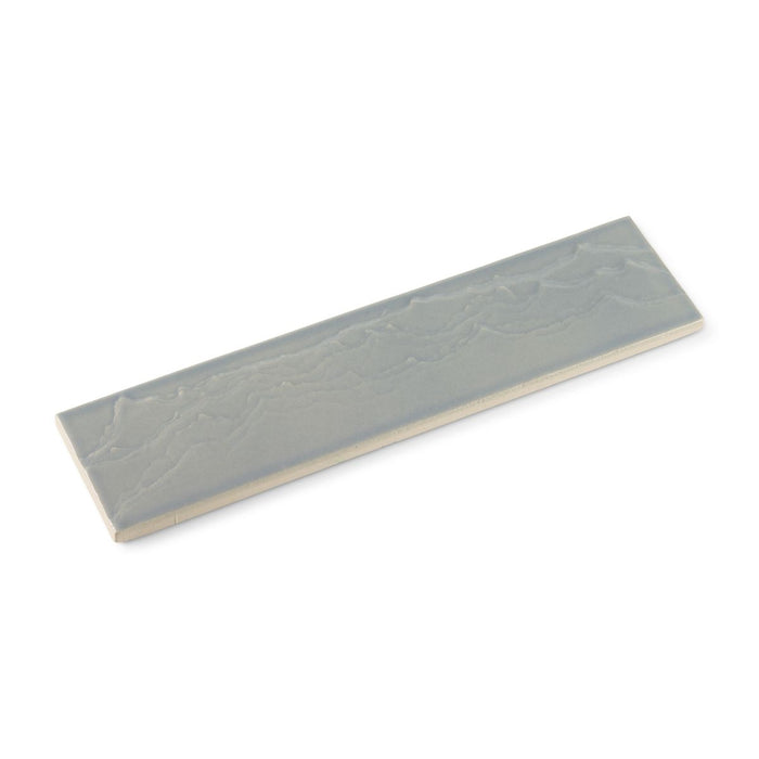 KOHLER K-32624 Landshapes 3" x 12" feature tile produced by the KOHLER WasteLAB, light blue grey - view 2