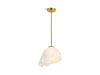 KOHLER K-32695-PELED Landshapes 14-3/4" pendant, brushed moderne brass - view 2
