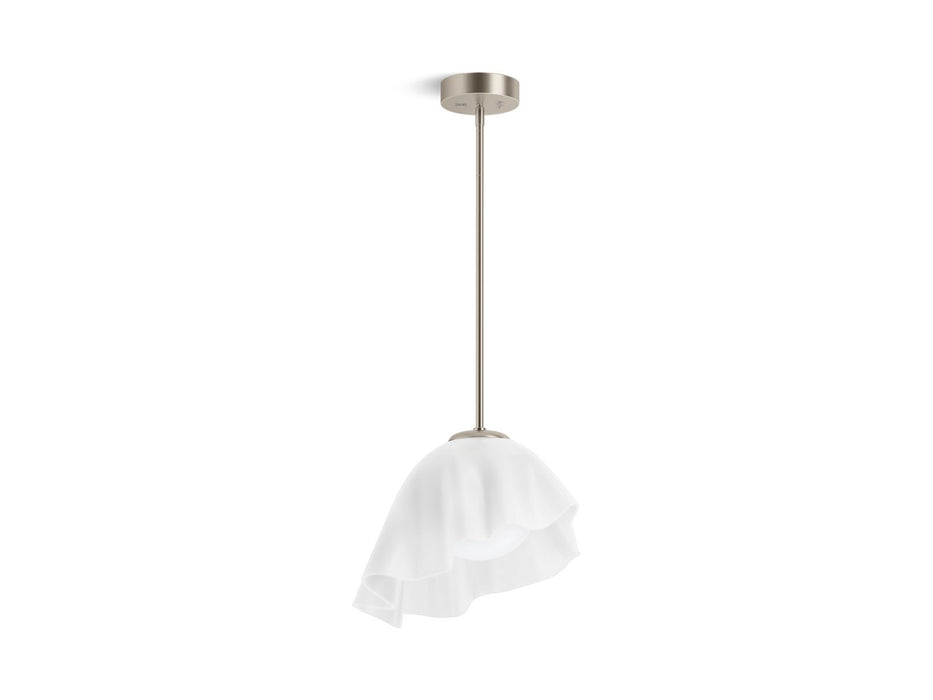 KOHLER K-32695-PELED Landshapes 14-3/4" pendant, brushed nickel