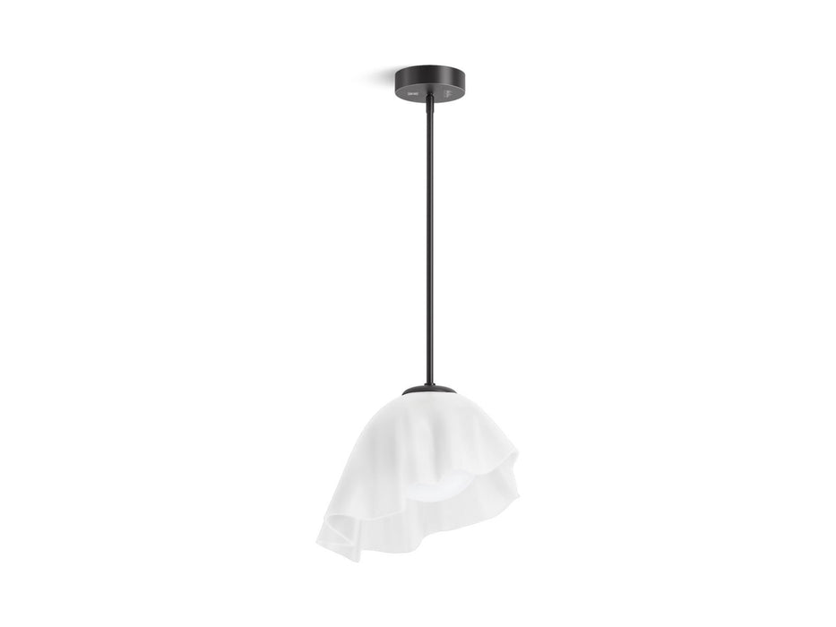 KOHLER K-32695-PELED Landshapes 14-3/4" pendant, matte black