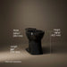 KOHLER K-32809 Kelston Elongated toilet bowl, black black - view 3