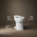 KOHLER K-32809 Kelston Elongated toilet bowl, white - view 3
