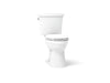 KOHLER K-32810 Kelston Two-piece elongated toilet, 1.28 gpf - White