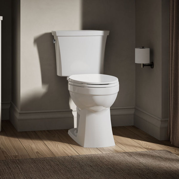 KOHLER K-32810 Kelston Two-piece elongated toilet, 1.28 gpf - White