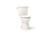 KOHLER K-32820 Kelston ContinuousClean ST two-piece elongated toilet, 1.28 gpf, biscuit