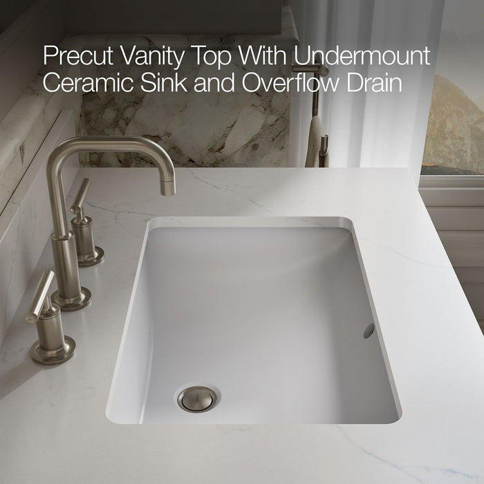 KOHLER K-32836 Solive 30" bathroom vanity cabinet with sink and quartz top