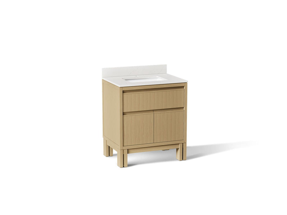 KOHLER K-32836 Solive 30" bathroom vanity cabinet with sink and quartz top