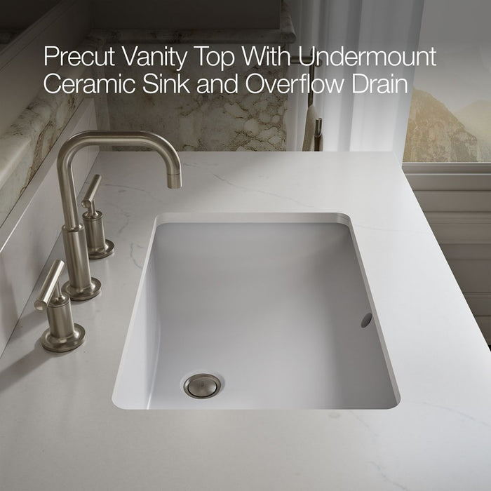 KOHLER K-32838 Solive 36" bathroom vanity cabinet with sink and quartz top