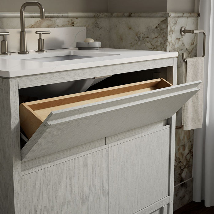 KOHLER K-32838 Solive 36" bathroom vanity cabinet with sink and quartz top