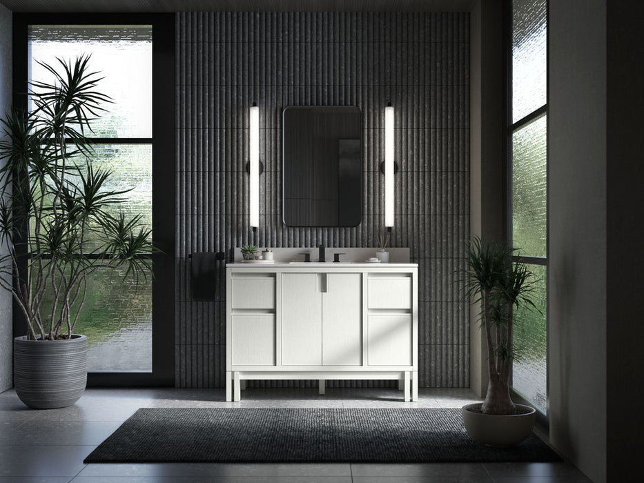 KOHLER K-32839 Solive 48" bathroom vanity cabinet with sink and quartz top