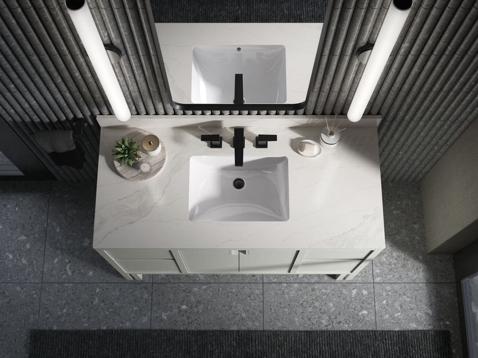 KOHLER K-32839 Solive 48" bathroom vanity cabinet with sink and quartz top