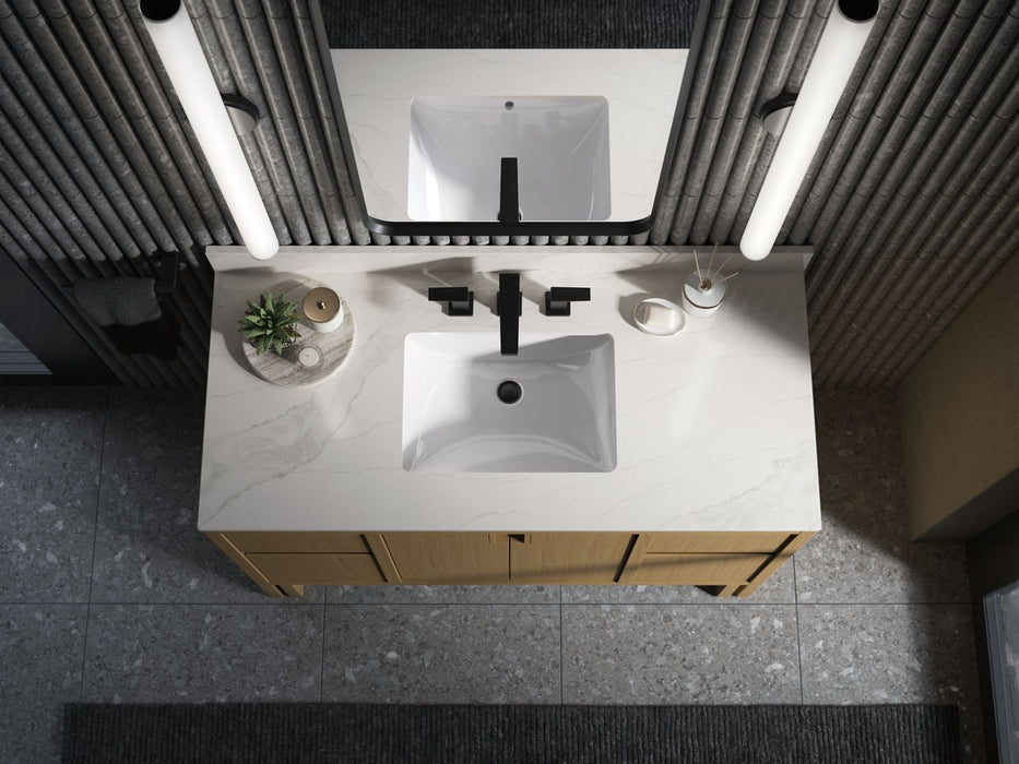 KOHLER K-32839 Solive 48" bathroom vanity cabinet with sink and quartz top