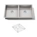 KOHLER K-33155 Strive 29-1/2" undermount double-bowl kitchen sink, stainless steel